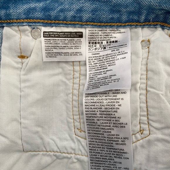 NWT Levi’s Premium 501 High Rise Shorts, Size 29 - Picture 6 of 8